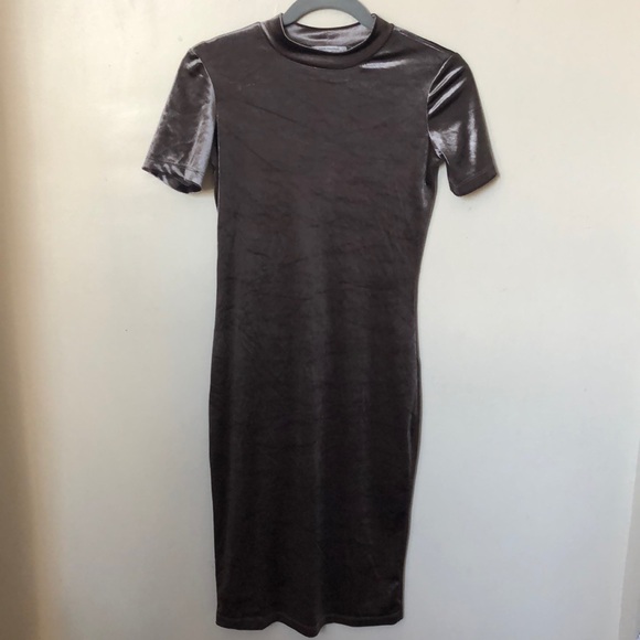 SALE Zara Velvety Feel Midi Dress - Picture 2 of 5